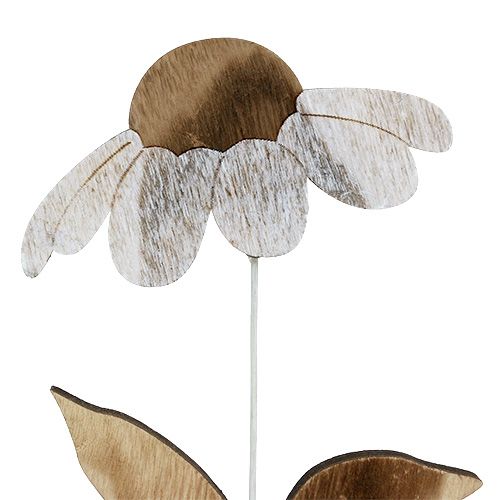 Floristik24 Wood flower nature 27cm x 12cm 2pcs