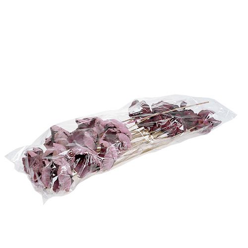 Product Wooden flower, palm cup mix pink-erika 25 pcs