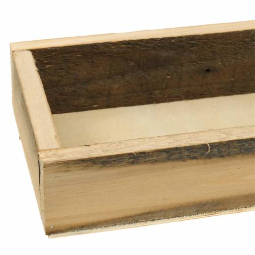 Product Natural wooden tray 37.5cm x 14.5cm H6.3cm