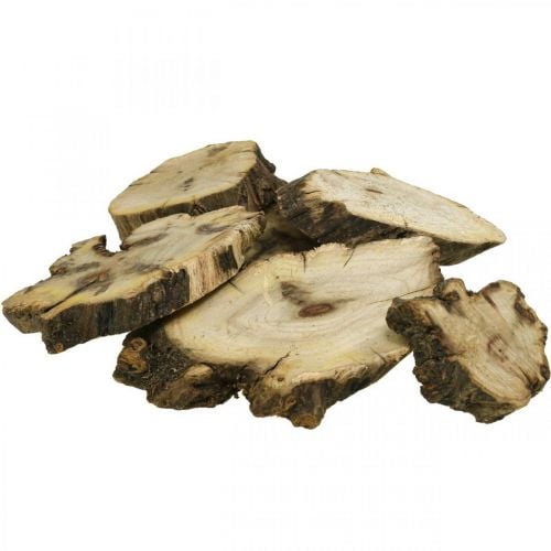 Wooden discs deco root wood scatter decoration wood 3-8cm 500g