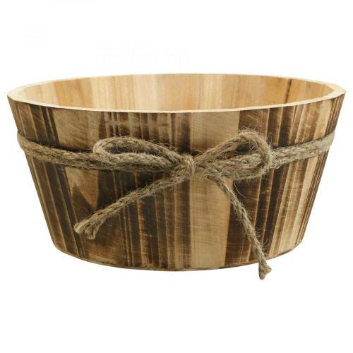 Floristik24 Wooden deco bowl natural wood Rustic deco Ø22cm H10cm