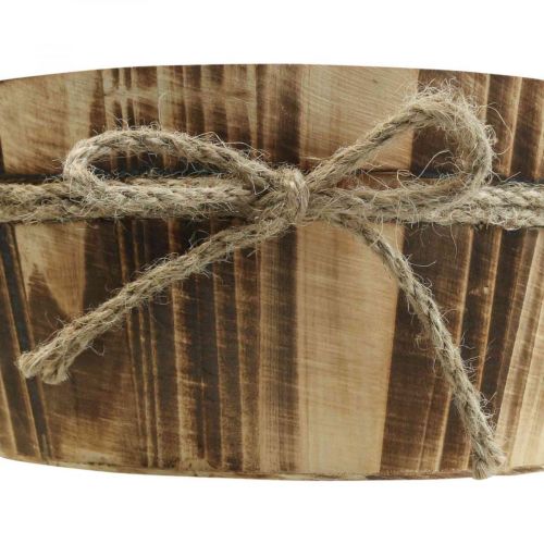 Floristik24 Wooden deco bowl natural wood Rustic deco Ø22cm H10cm
