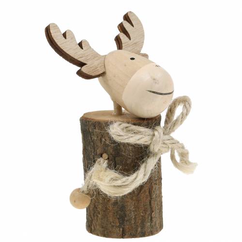 Floristik24 Christmas decoration elk wood 12.5cm