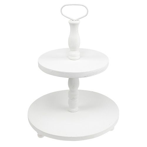 Wooden shelf white H50cm | Floristik24.ie