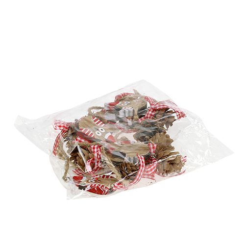 Floristik24 Wooden figure owl with cones 8cm nature 10pcs