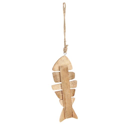 Product Wooden Fish for Hanging Maritime Jute Natural 27cmx2cmx10cm
