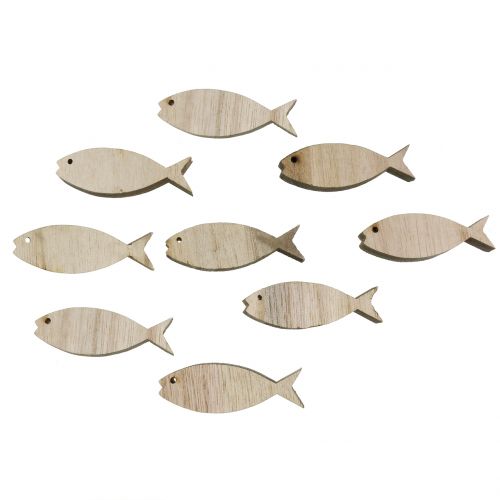 Floristik24 Scatter decoration wooden fish 5cm 16 pcs
