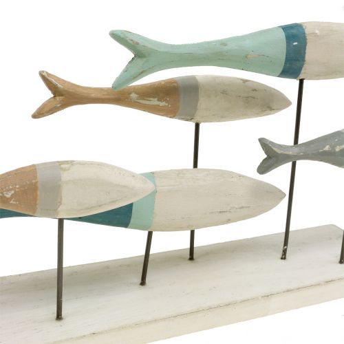 Floristik24 Wooden fish on a stand 34cm x 16cm x 7.5cm