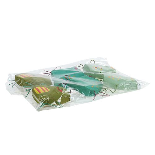 Floristik24 Wooden frog 9.5cm green 6pcs