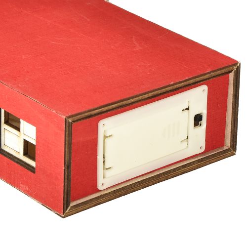 Product Wooden house LED light house Red & white Battery H19.5cm