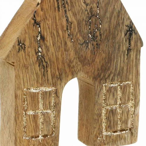 Product Wooden house decoration Christmas house wooden house decoration wooden stand H15cm