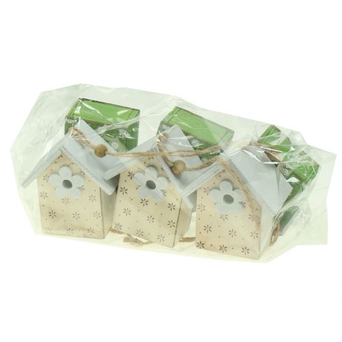 Floristik24 Deco birdhouse for hanging 8cm 6pcs