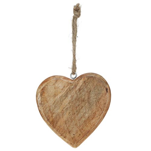 Floristik24 Wooden heart natural decorative hearts for hanging wood 10cm 8 pcs