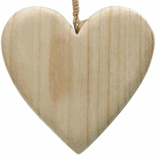Product Wooden heart to hang nature decorative hearts Valentine&#39;s Day Mother&#39;s Day 3pcs