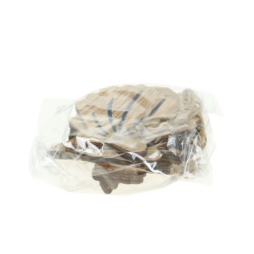 Floristik24 Wooden hanger assortment maritime 8.5cm - 10cm 6pcs