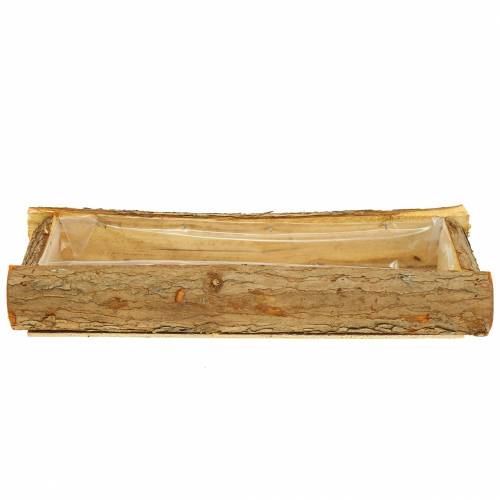 Floristik24 Natural wood planter 40cm x 15cm H6cm