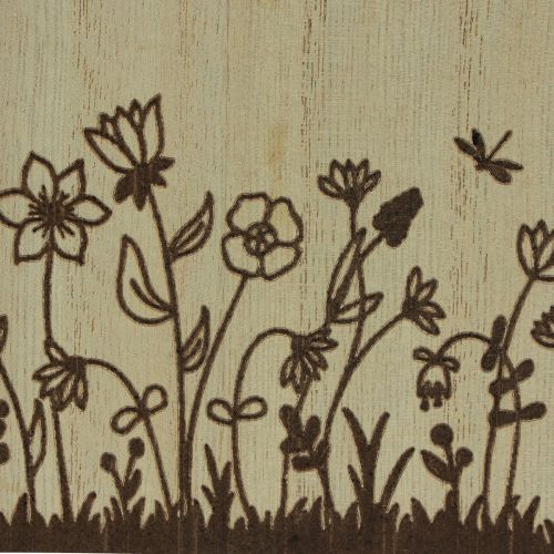 Product Wooden box pen holder desk organizer natural 14×8×12cm