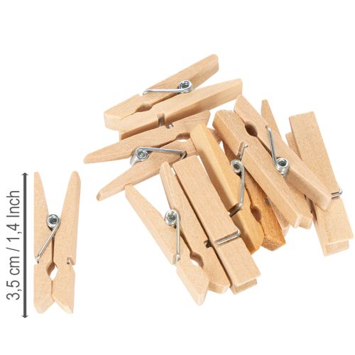 Product Wooden clip mini clothespin decorative clip 3.5cm 50 pcs