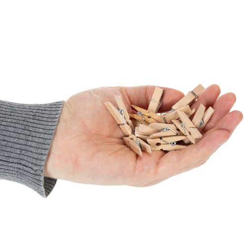 Product Wooden clip mini clothespin decorative clip 3.5cm 50 pcs