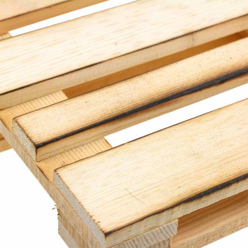 Floristik24 Mini wooden pallet decorative tray flamed 30 × 20 × 3cm