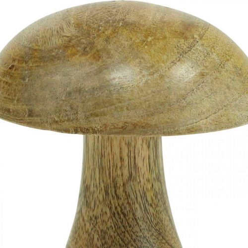Floristik24 Wooden mushroom natural, yellow autumn deco wooden mushrooms 12×10cm