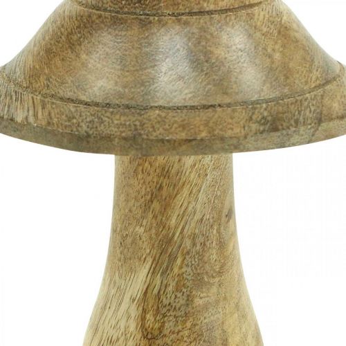 Product Wooden mushroom with grooves wooden decoration mushroom mango wood natural 11.5×Ø10cm