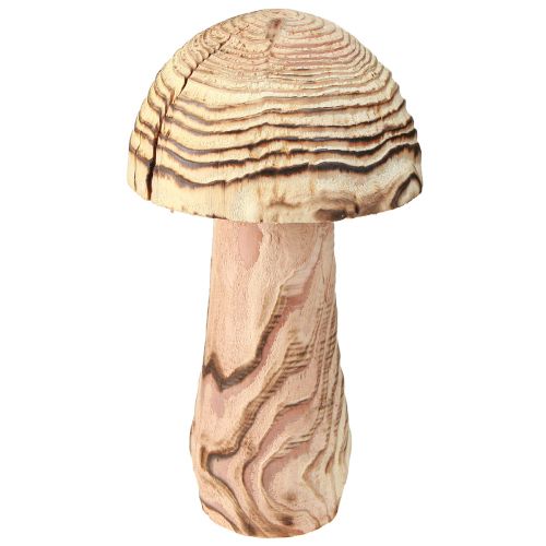 Floristik24 Wooden mushroom for standing decoration mushroom wood Paulownia Ø15cm H28cm