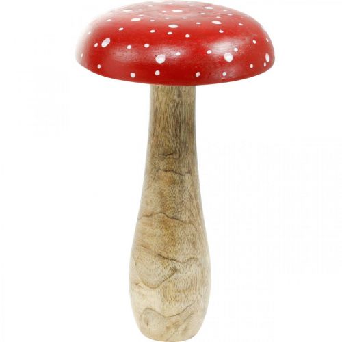 Floristik24 Fly agaric wood large autumn decoration mushroom Ø14cm H24cm