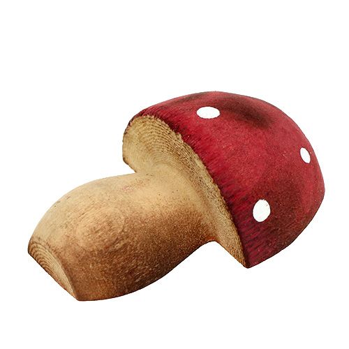 Floristik24 Wooden mushrooms scatter decoration 3cm assorted 24 pcs