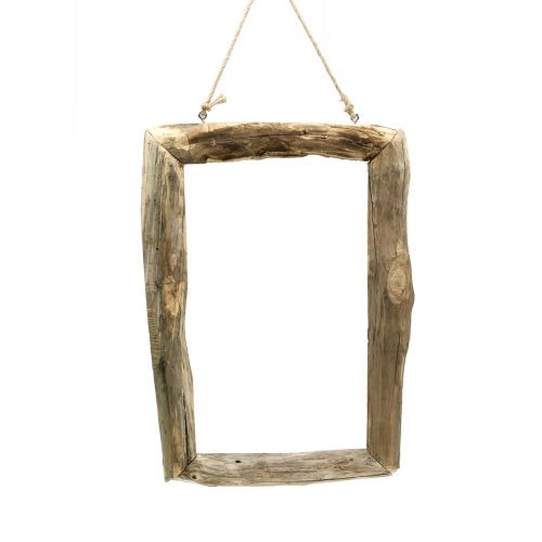 Floristik24 Wooden frame nature to hang 59cm x 42cm