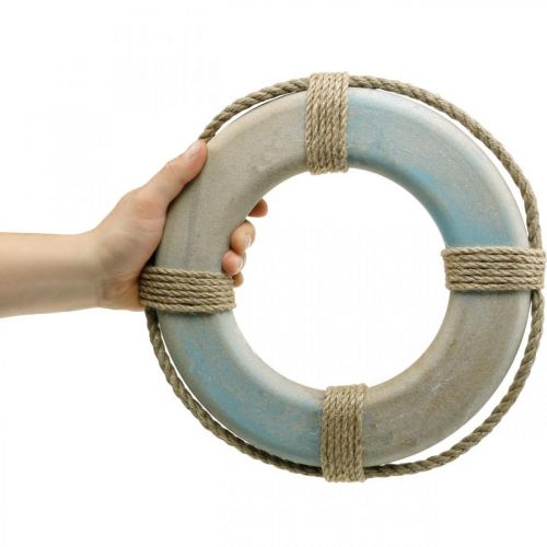 Floristik24 Maritime Deco Lifebuoy Deco Nautical Wood Deco Ø30cm