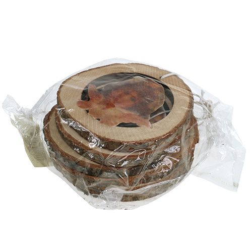 Floristik24 Wooden ring with inside picture 6pcs