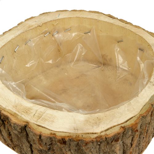 Floristik24 Plant bowl made of wood nature Ø24cm