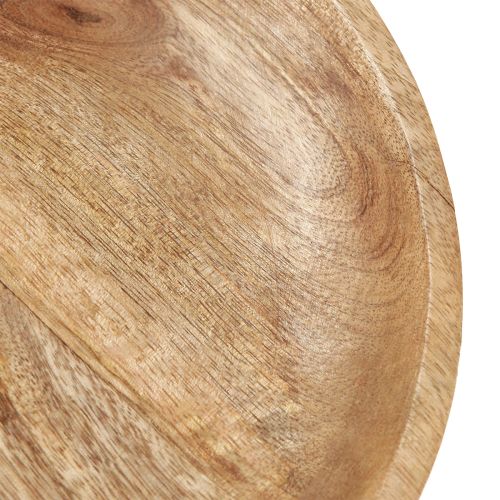 Product Wooden bowl with base decorative bowl wood natural black Ø25cm