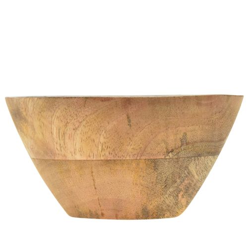 Floristik24 Wooden bowl mango wood motif lemon olives Ø13.5cm H7cm