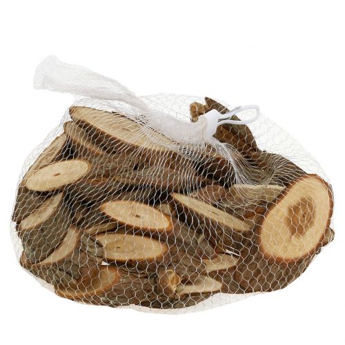 Floristik24 Wooden discs oval natural 500g