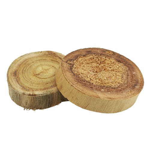 Floristik24 Natural wooden discs 6-8cm 500g