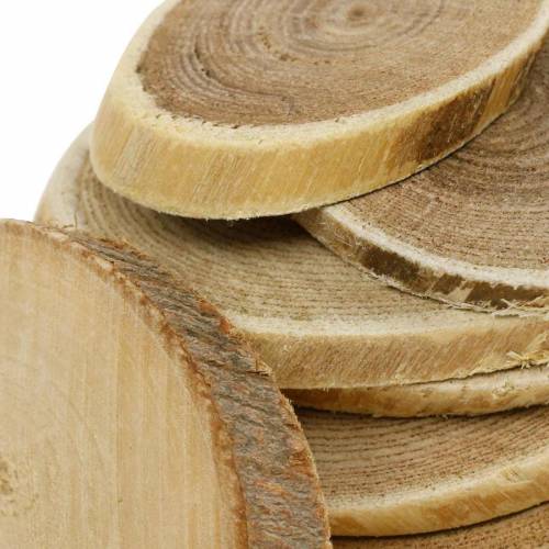 Floristik24 Decorative wooden discs oval natural disc Ø4-7cm wooden decoration 400g