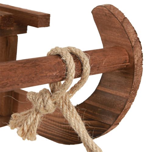 Floristik24 Wooden sleigh decoration winter decoration wood in brown 49,5cm