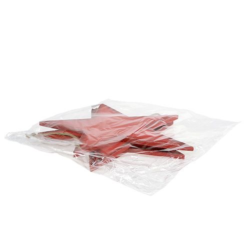 Product Wooden Stars for Hanging 30cm Red 3 Pcs