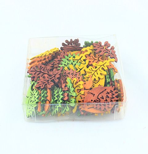 Floristik24 Autumn leaves and hedgehogs for scattering 4.5cm 72 pcs