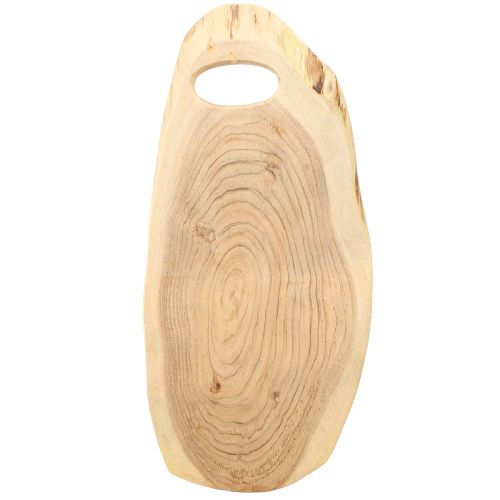 Product Wooden tray acacia wood with tree edge L36–45cm W15–21cm