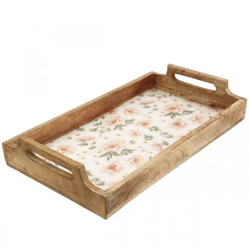 Serving tray made of wood Decorative tray rectangular 35×20.5cm