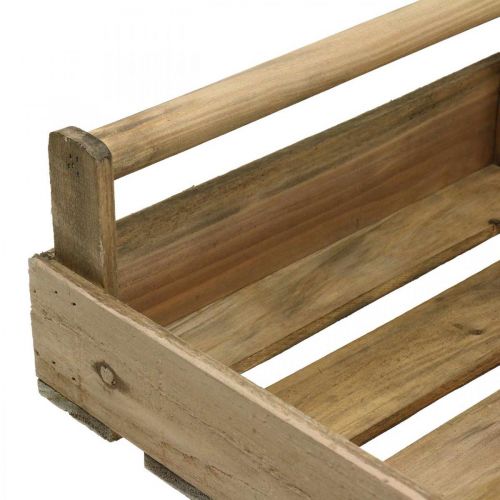 Floristik24 Wooden tray rectangular nature, beige 39x27cm/48x32cm set of 2