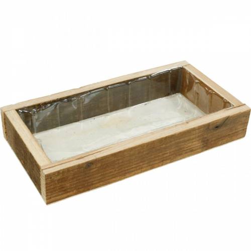 Floristik24 Wooden tray for planting, plant box, wooden decoration, flower box 30cm