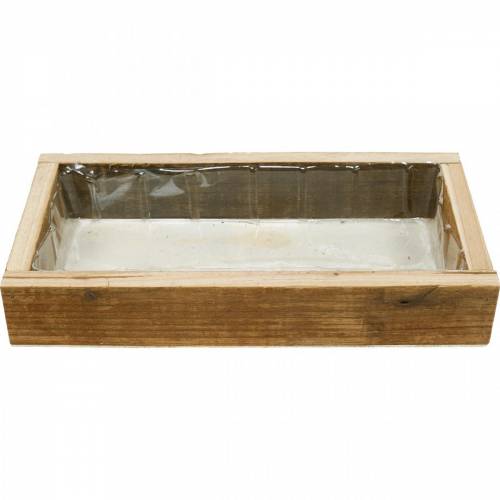 Floristik24 Wooden tray for planting, plant box, wooden decoration, flower box 30cm