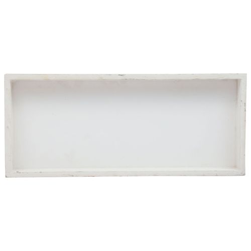 Wooden tray white decorative tray shabby chic wood 35×15×3cm | Floristik24.ie