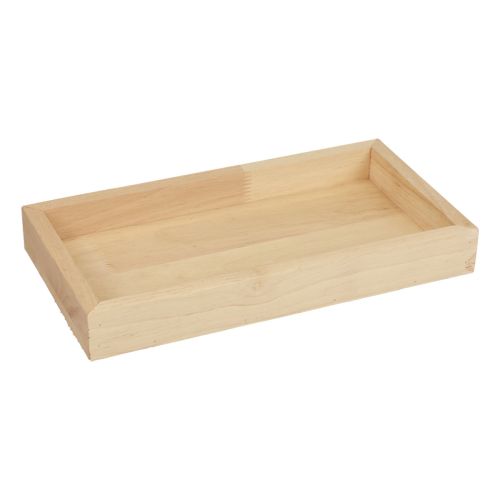 Floristik24 Wooden tray decorative tray wood rectangular natural 34×20×3.5cm