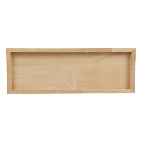 Product Wooden tray decorative tray wood rectangular natural 50×17×2.5cm