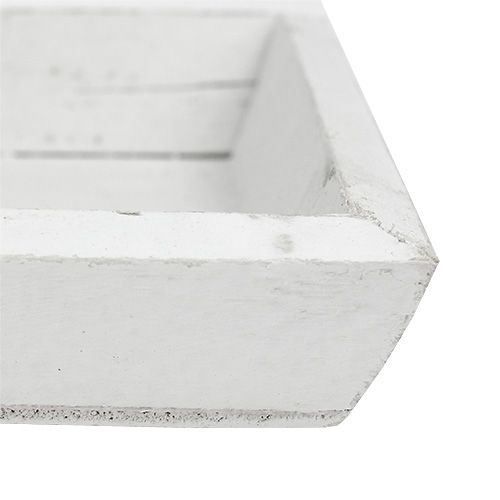 Floristik24 Wooden tray white L57.5cm W16cm H3cm 1p
